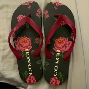 Coach Zak Floral flip flop
